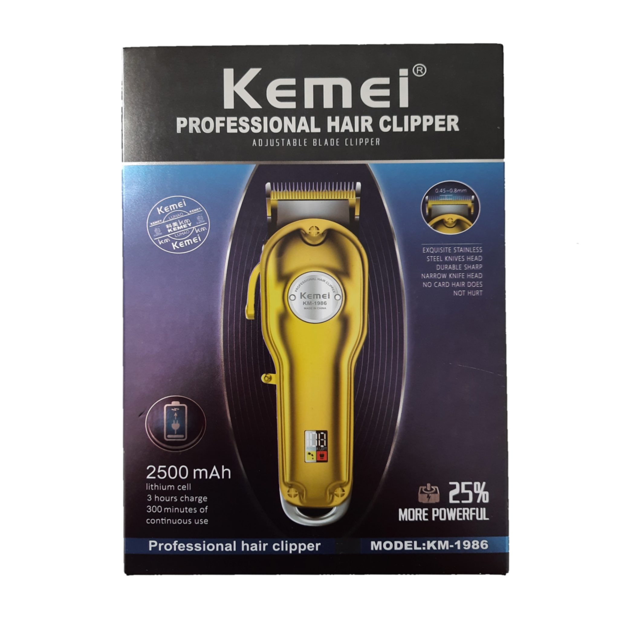 Kemei Cordless Dourada Bivolt Mundo Das M Quinas Oficial